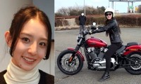 【 宮原華音 】　バイク女子　「2年ぶりにバイク乗りました」「乗るとやっぱり怖いけど楽しいなぁ」　ハーレーダビッドソンで笑顔
