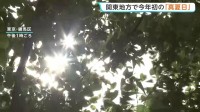 関東地方で今年初の「真夏日」に　東京の練馬で30.5℃記録　熱中症に注意