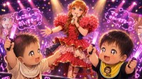 【 中川翔子 】ライブに「双子が観にきてくれた」「夢叶って不思議」〝状況が「推しの子」みたい〟イメージ画をAI生成