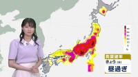 発雷確率50％以上で本州は昼頃から至る所で雷雨のおそれ　突風やひょうにも注意