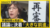 再審制度の見直し「3度目」修正案を自民が了承　法務省側との攻防が決着　検察官抗告の原則禁止を「本則」に明記へ【news23】