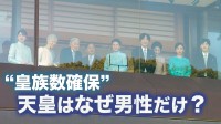 【特集】天皇はなぜ男性だけ？ “皇族数確保”議論のゆくえは… 2つの案が通ったその先