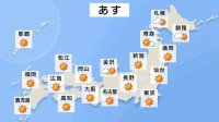 高気圧に覆われ晴れの天気続く　関東から西の各地で今年一番の暑さに　名古屋は30℃以上の真夏日予想【17日 あすの天気】
