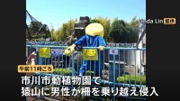 パンチくんの猿山に着ぐるみを着た男性が柵を乗り越え侵入　2人を警察に引き渡す　自称アメリカ国籍と話す　千葉・市川市