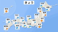 西から天気下り坂で夕方や夜は東日本も傘の出番　九州や関東甲信では真夏日のところも