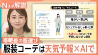 「衣替えをして…」 “ジグザグ天気”の救世主？日本気象協会らが開発した“AI服選び”アプリ登場【Nスタ解説】