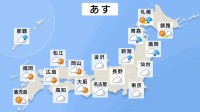 東京21℃予想で「ひんやり体感」解消へ　西日本は夏のような暑さ　北陸や北日本・日本海側は天気下り坂【24日 あすの天気】