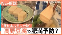 高野豆腐に肥満予防の可能性　新研究で“痩せホルモン”分泌も　ガパオやかりんとうなど煮物以外の活用術【Nスタ解説】
