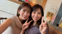 【 中川安奈 】　妹との“仲睦まじい”ランチ2ショット公開　「姉妹の姉は面長率が高い」説に「中川家はまさにそれ！」と共感