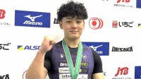 3つの大学新記録を樹立、早大・東楽映が全日本の頂点に、20歳のホープが圧巻の強さを披露【ウエイトリフティング】