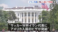 サッカー・イラン代表にアメリカへの入国ビザ発給　ロイター通信報道　ワールドカップ来週開幕