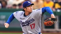 大谷翔平は7回途中で降板も7勝目権利　今季ワースト4失点、規定投球回に1アウト足らず防御率1.06　ウォードの満塁弾など援護