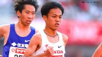男子5000m 森凪也が悲願の初V、アジア大会代表内定 ラスト100m勝負で粘り勝ち ゴール後は拳を突き上げる【陸上日本選手権】