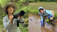 【 磯野貴理子 】「田植えしました」田植機を駆り「隅っこは手植えで」　先日撮影したカイツブリは「雛が2羽」　フォロワー「美味しいお米が楽しみ」