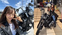 【 丸りおな 】　愛車ハーレー『ストリートボブ』での “箱根ツーリング動画” に反響　 立ちゴケ乗り越え『アメフェス』パレードへ着々と前進