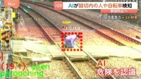 人の動きを“リアルタイム”で検知　小田急電鉄が踏切にAI新システムをきょうから導入　運転士に信号送りブレーキ促す