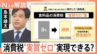 消費税“実質ゼロ”実現できる？「1%減税＋現金給付」の苦肉の策に野党猛反発、国民会議は大荒れ【Nスタ解説】