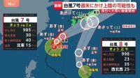【台風情報】台風7号は週末に本州上陸のおそれ…梅雨前線との連続で「長引く大雨」に　気象庁・国交省が合同会見で厳重警戒呼びかけ