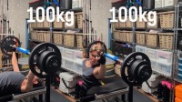 【 照英 】「100kg」ベンチプレスで4回リフト「努力しろ熱くなれ『52歳』」　22歳当時の最大155kgを目指す