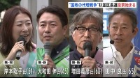 “国政の代理戦争”の様相も　東京・杉並区長選挙　投票始まる　リベラル系現職区長に対して27年ぶりの自民党推薦の候補らが争う