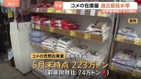 値下がり続くコメ 民間業者の在庫量が過去最高水準に　安く売る動き拡大で3500円台の店頭平均価格はどこまで下がるのか？