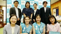 バドミントン・中西貴映＆岩永鈴の“キエリン”ペア　表敬訪問で32年ぶり日本開催のアジア大会での優勝誓う