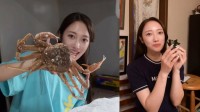 【 片原恵麻 】親友との手巻き寿司ホムパで大きな蟹を自らさばいて振る舞う　「1人で30分くらいでさばけた」