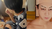 【 市川團十郎 】　息子・新之助と芝居を語りながらお散歩　お化粧に奮闘する姿も「パパそっくり」「立派なお顔立ち」と反響の声