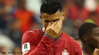 C.ロナウド、涙でW杯に別れを告げる　決定機作るもゴール届かず後半AT失点、スペインに敗れベスト16敗退【北中米W杯】