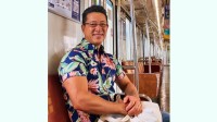 【 西川忠志 】二の腕モリモリ筋肉に「シャツもザ・夏！！」鮮やかアロハ　ファン感嘆「一緒にトレーニングしたい」