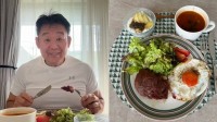 【 花田虎上 】　朝からステーキ＆目玉焼きの豪快朝食を披露「昨日の疲れは肉でパワーチャージです」ボリューム満点の朝食ブログに反響