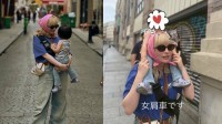 【 きゃりーぱみゅぱみゅ 】　「ミニきゃりー可愛すぎ」パリの街角で愛娘を“女肩車”　ジャパンエキスポ出演後の微笑ましい親子ショットに「幸せそう」「写真集出して」と反響