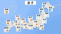 【19日の天気】北海道・東北北部で雨、降り方が強まる時間も　東日本・西日本は最低気温も25℃を下回らない熱帯夜に