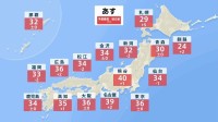 あす21日は初の酷暑日か　熊谷で40℃、名古屋で39℃予想…晴れて危険な暑さに　午後は天気急変のおそれ　今週は酷暑日連発の可能性