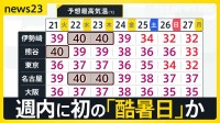 全国252地点で猛暑日 最高気温39.4℃「8月今から怖い」　都内142人が熱中症疑いで救急搬送【news23】