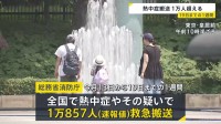 1週間の熱中症搬送者数 全国で今年初の1万人超　総務省消防庁
