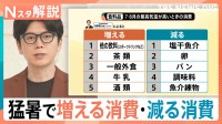 消費が減る35℃の壁 企業の“新たな暑さ対策”…データで見る「増える消費・減る消費」【Nスタ解説】