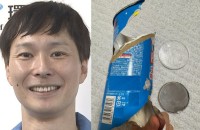 【 ごみ清掃芸人 】　ポテトチップスの筒型紙容器「底がスチールのポテトチップスは分別することができます」【マシンガンズ滝沢】