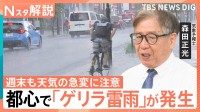 40.8℃観測の「酷暑日」となる一方…関東はゲリラ雷雨が帰宅時間を直撃　週末も天気の急変に注意【Nスタ解説】
