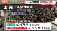 航空各社お盆の予約状況　国際線はコロナ以降はじめて増加傾向に鈍り　国際情勢や円安が影響か