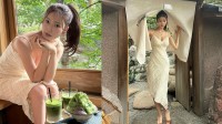 【 阿部なつき 】　都心の “隠れ家抹茶カフェ” を訪問「都心にこんな素敵なところがあるんだと感動」絶品かき氷＆ラテを堪能