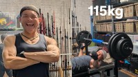 【 照英 (52) 】ベンチプレス「115kg」に重量更新　「まだまだ、いけるぞ！諦めるな、記録は伸びている！」　22歳当時の最大155kgへさらに前進