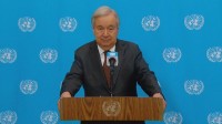 広島平和記念式典　国連事務総長「広島二度と繰り返されない世界へ」