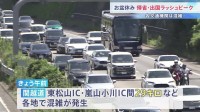 お盆休み　帰省・出国ラッシュがピーク　きょう（8日）から最長で9連休　東海道・山陽新幹線「のぞみ」下りは午前中ほぼ満席　羽田空港の国際線は出国ピーク