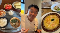 【 花田虎上 】　家族との賑やかな一日を報告　前日鍋の残りを味噌でリメイク　ファミレス夕食＆妻の母から“夏の贈り物”などグルメ満載