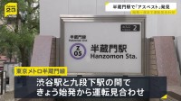 「まさか昼まで動かないとは…」東京メトロ・半蔵門駅でアスベスト含む素材見つかる 処置をおこなった影響で始発から一時運転見合わせ
