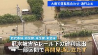 大雨の影響で総武本線・成田線など運転見合わせ　特急「成田エクスプレス」は終日運転取りやめ　レール下の砂利流出や高速道路で複数の土砂崩れ 再開の見通し立たず【交通情報】
