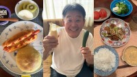 【 花田虎上 】　久しぶりの自宅ご飯を満喫　豪華朝食からユーモア溢れるおやつ、家族で囲む中華夕食まで「百華が好きな回鍋肉、美味しかったです」