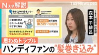 「ハンディファン」利用急増の裏で 他人の髪を巻き込むと…「過失傷害罪」「慰謝料請求」の可能性、火災リスクにも注意【Nスタ解説】