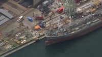 【速報】「船の内部が燃えた」修理中の大型船舶で火事　1人死亡、9人けが　消火活動続く　静岡・清水港
